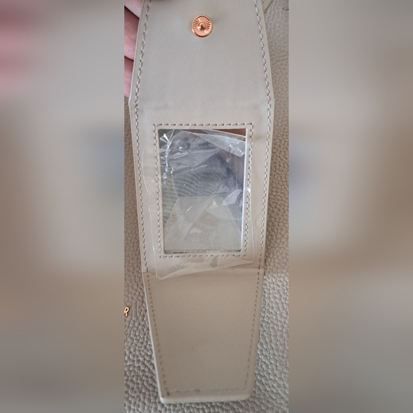 NWT Ted Baker Dixie Nude Pebble Leather Casual Neutral Tote Purse Set w/ Pouch - Picture 13 of 16